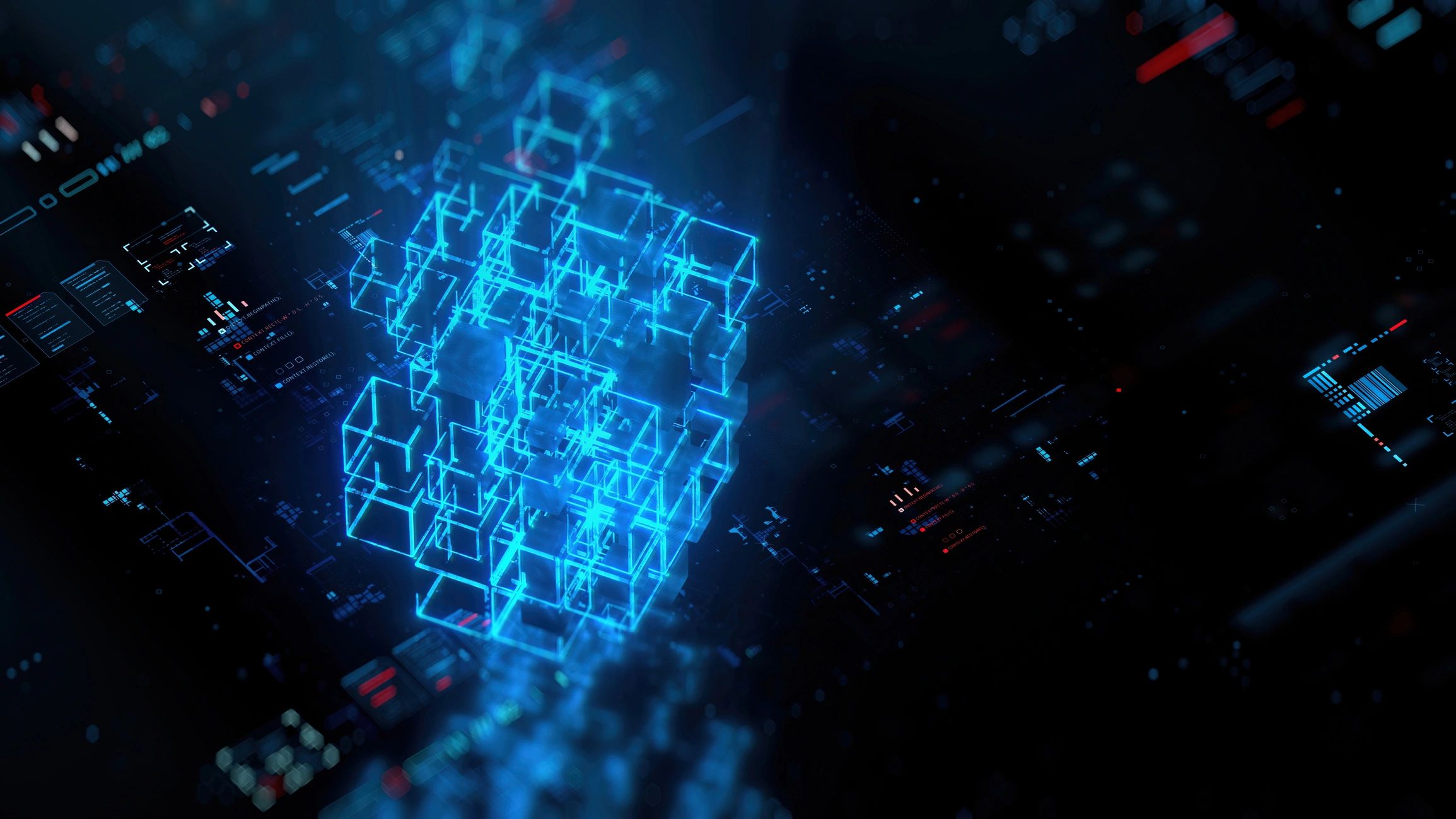 Futuristic data visualization representing efficient digital transmission